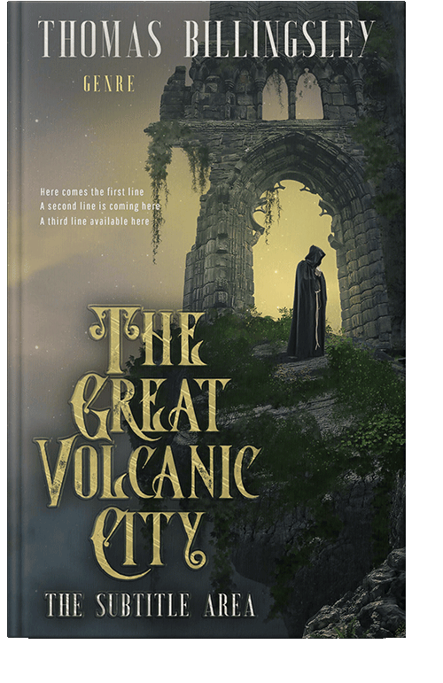 Front view of Heavy Metal #3852 - Premade Fantasy Book Cover