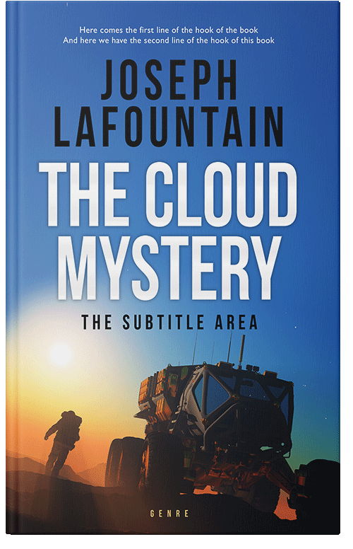 Front view of Premade Science Fiction Book Cover - Azure