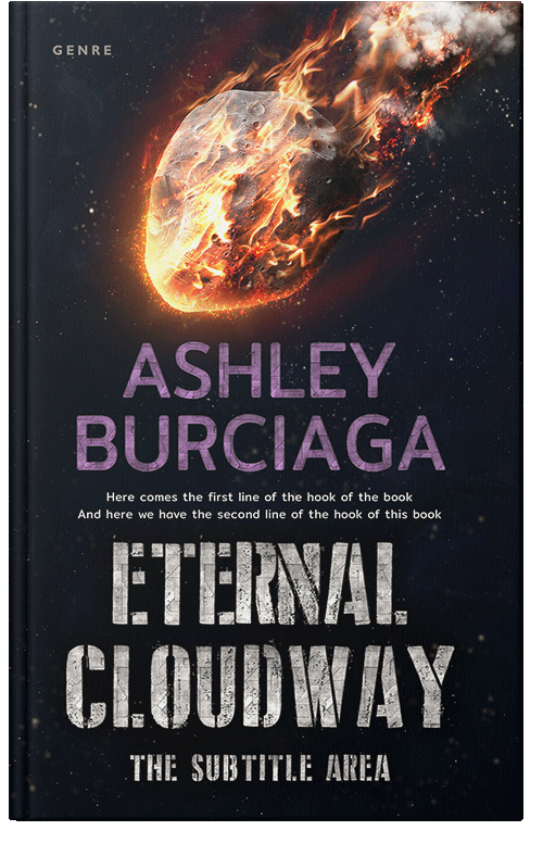 Front view of Cinder #3868 - Premade Apocalyptica Book Cover