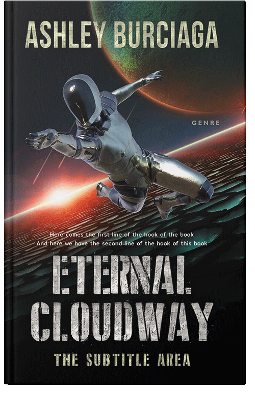 Front view of Premade Science Fiction Book Cover - Quicksand