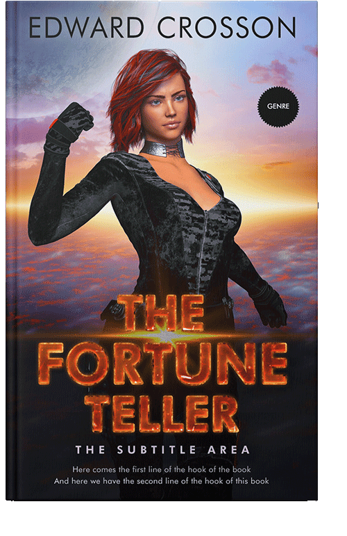 Front view of Cameo #3904 - Premade Science Fiction Book Cover