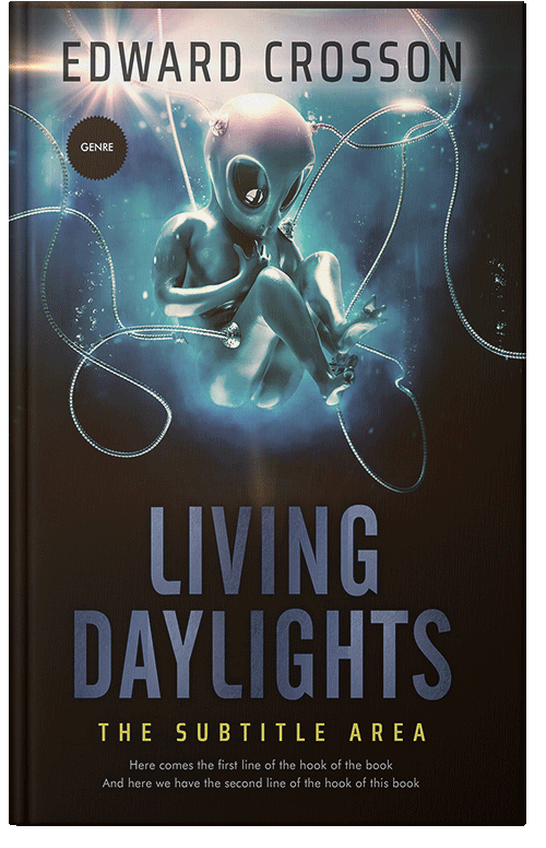 Front view of Shark #3908 - Premade Science Fiction Book Cover