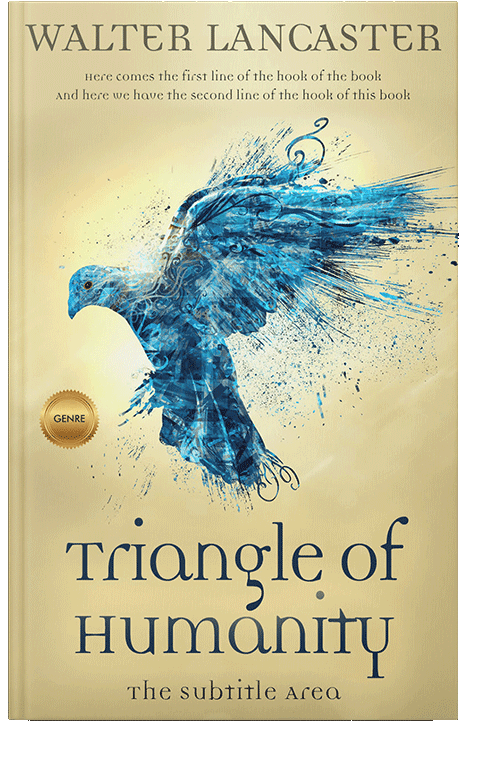 Front view of Hampton #3913 - Premade Religion & Spirituality Book Cover