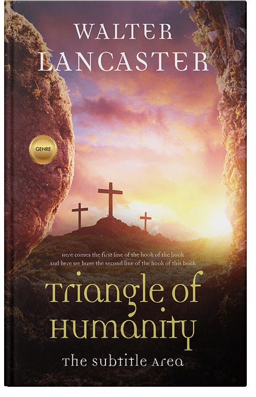 Front view of Premade Religion & Spirituality Book Cover - Desert Sand