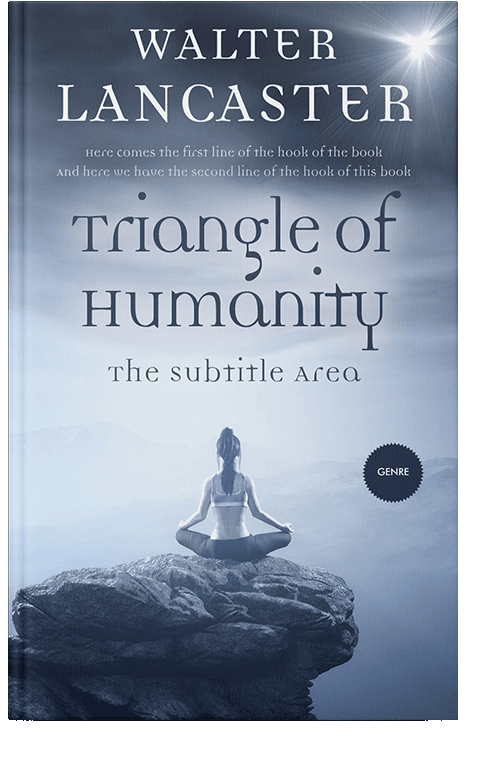 Front view of Periwinkle Gray #3919 - Premade Health & Mind & Body Book Cover | BookCoverZone