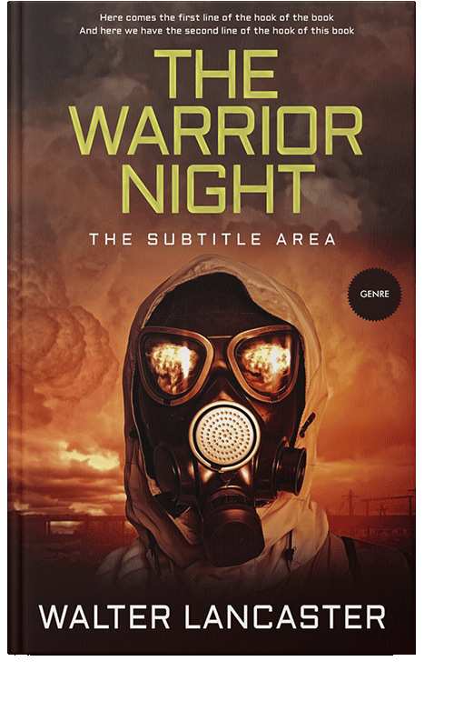 Front view of Raw Sienna #3932 - Premade Apocalyptica Book Cover