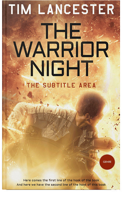 Front view of Di Serria #3938 - Premade Action & Adventure Book Cover