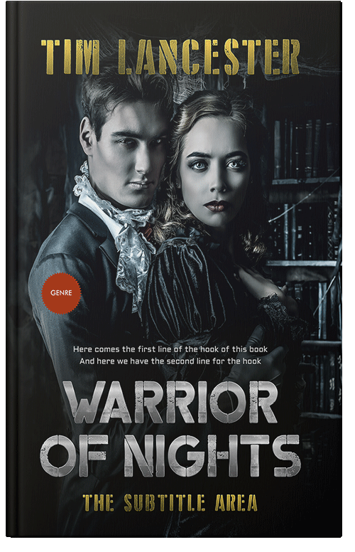 Front view of Premade Horror Book Cover - Napa