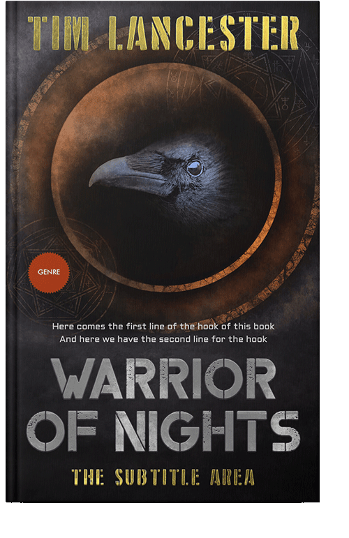 Front view of Cocoa Brown #3947 - Premade Horror Book Cover