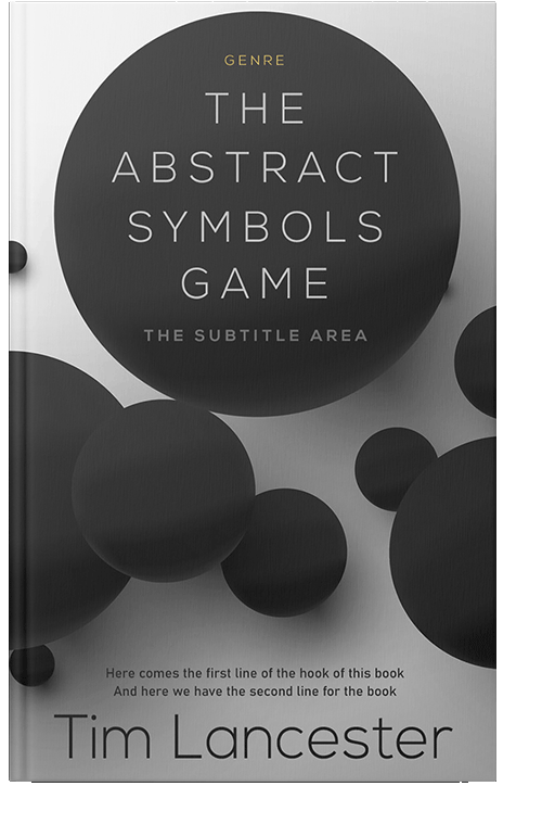 Front view of Nobel #3954 - Premade Abstract Book Cover