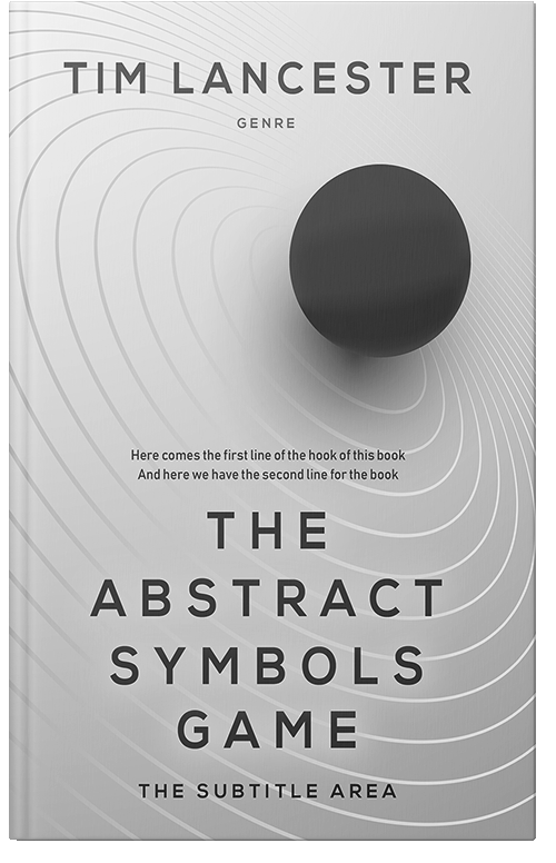 Front view of Alto #3955 - Premade Abstract Book Cover