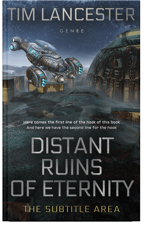 Front view of Ebony Clay #3963 - Premade Science Fiction Book Cover