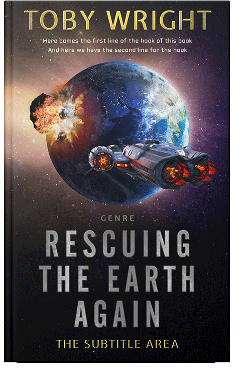 Front view of Rodeo Dust #3966 - Premade Science Fiction Book Cover