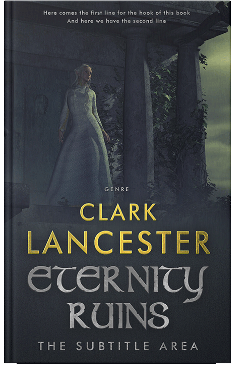 Front view of Ebony Clay #3978 - Premade Fantasy Book Cover | BookCoverZone