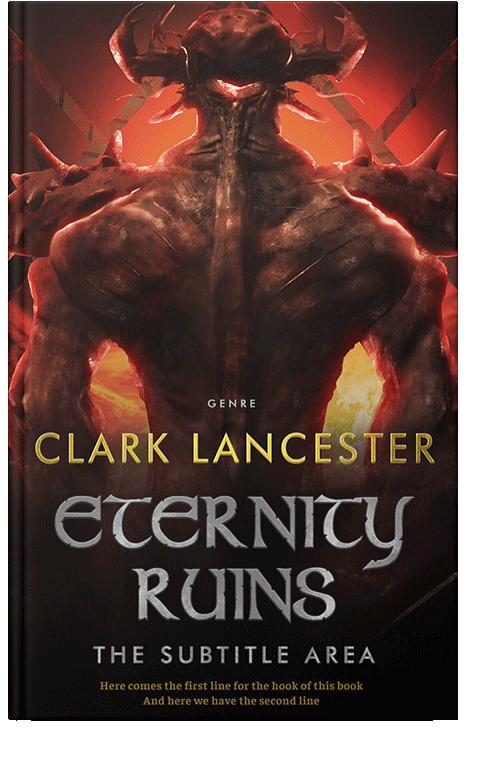 Front view of Crowshead #3982 - Premade Fantasy Book Cover