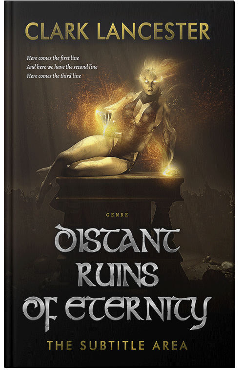 Front view of Premade Fantasy Book Cover - Night Rider