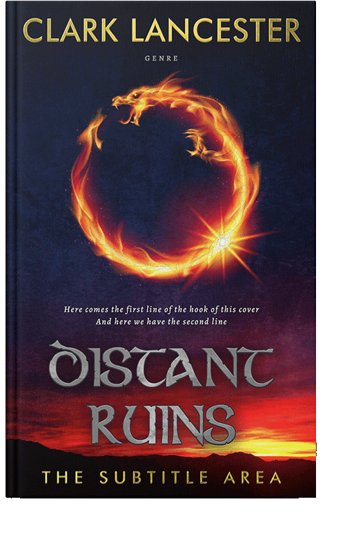 Front view of Raw Sienna #3984 - Premade Fantasy Book Cover