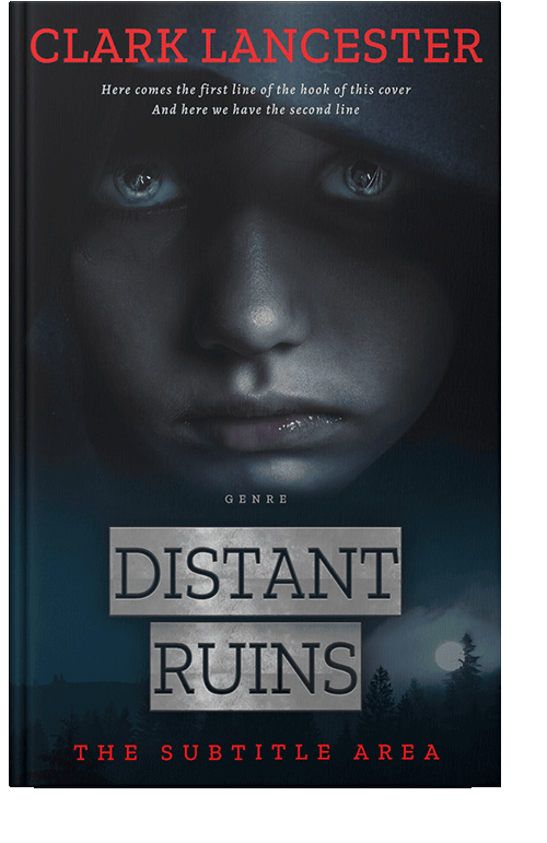 Front view of Ebony #3985 - Premade Fantasy Book Cover