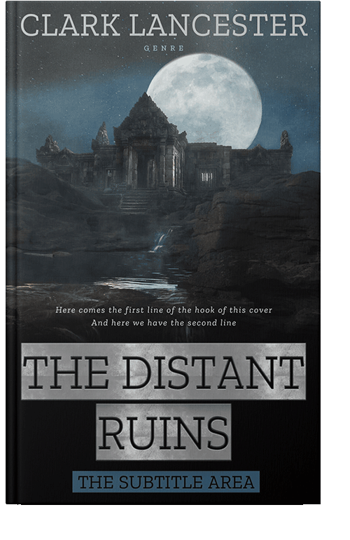 Front view of Shark #3986 - Premade Fantasy Book Cover