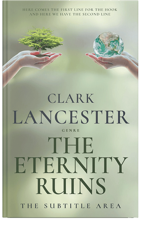 Front view of Pale Leaf #3992 - Premade Science & Nature Book Cover | BookCoverZone