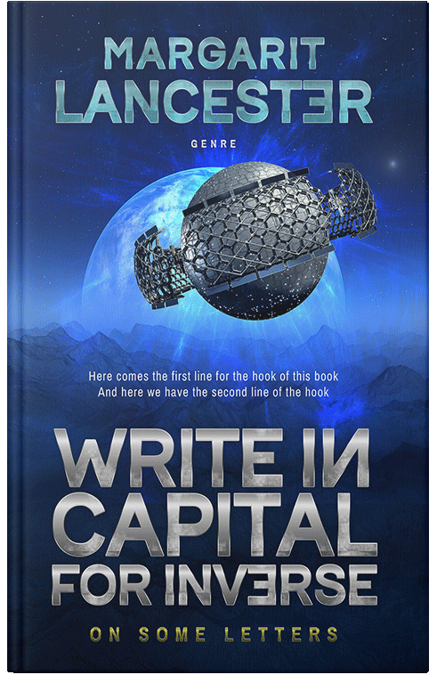 Front view of Premade Science Fiction Book Cover - Blue Zodiac
