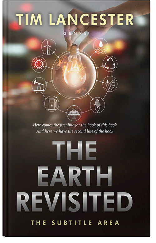 Front view of Oil #4013 - Premade Science & Nature Book Cover