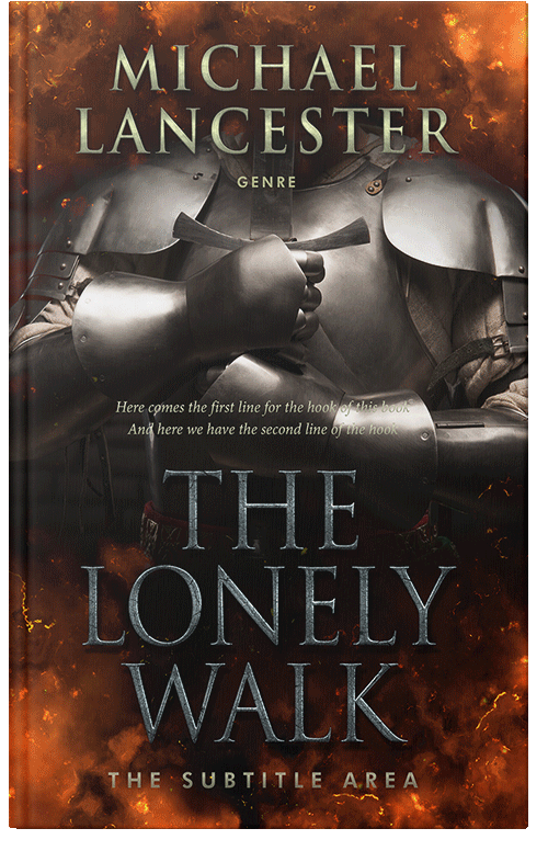 Front view of Night Rider #4018 - Premade Fantasy Book Cover