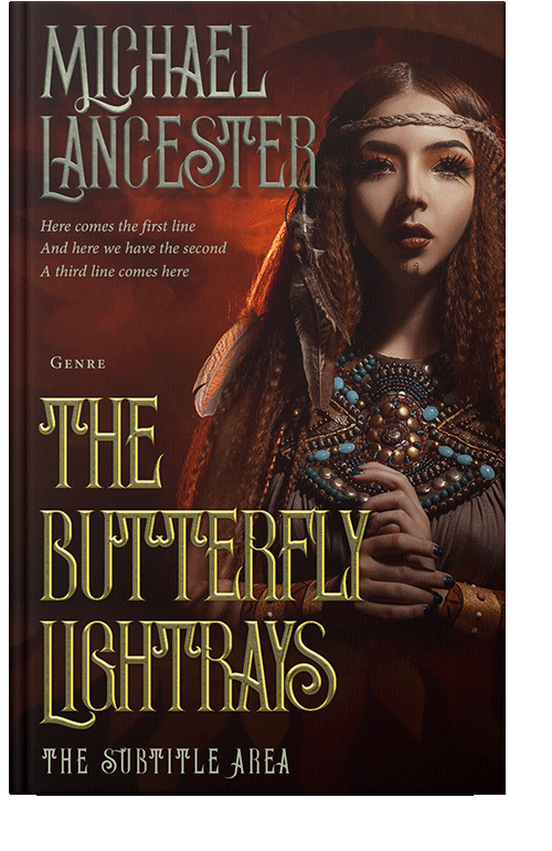 Front view of Wood Bark #4023 - Premade Fantasy Book Cover