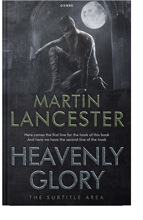 Front view of Shark #4045 - Premade Action & Adventure Book Cover