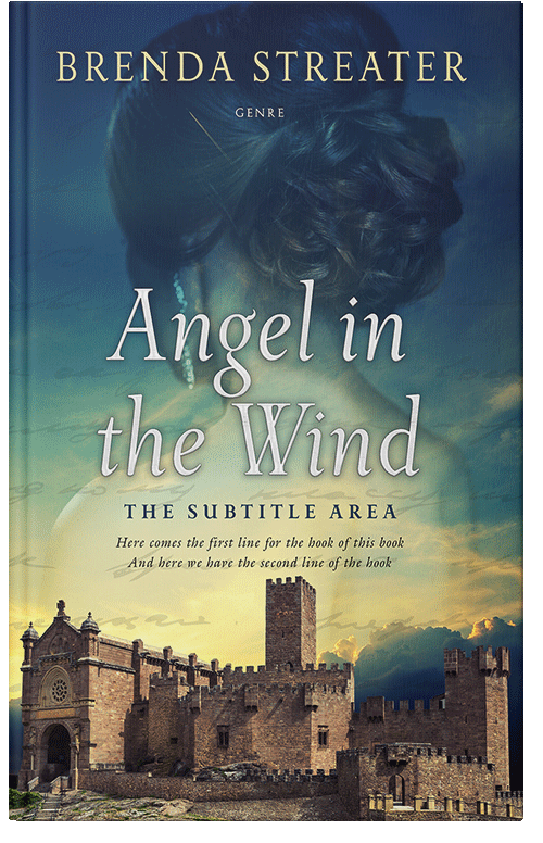 Front view of Premade Fantasy Book Cover - Blue Dianne