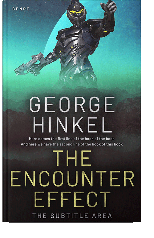 Front view of Shark #4103 - Premade Science Fiction Book Cover