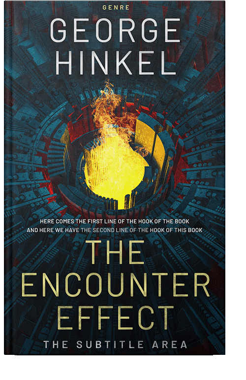 Front view of Big Stone #4104 - Premade Science Fiction Book Cover