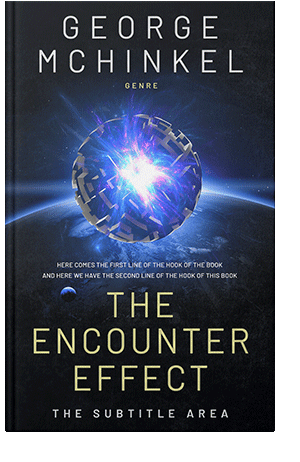 Pre Made Book Cover Ebony