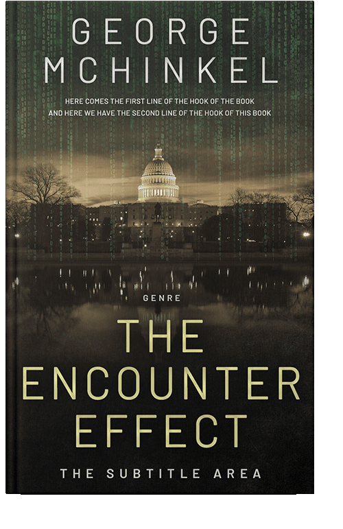 Front view of Rangoon Green #4110 - Premade Action & Adventure Book Cover