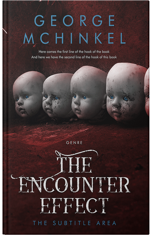 Front view of Premade Horror Book Cover - Coffee Bean