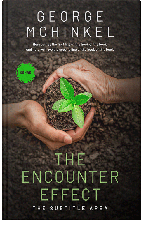 Front view of Oil #4125 - Premade Science & Nature Book Cover