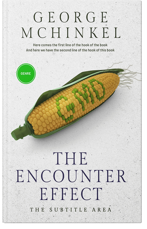 Front view of Gallery #4126 - Premade Science & Nature Book Cover