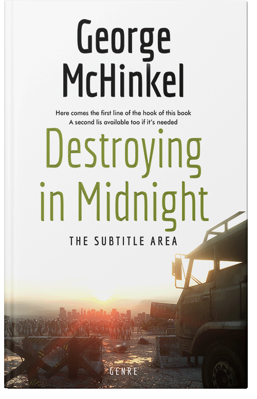 Front view of Lisbon Brown #4149 - Premade Apocalyptica Book Cover