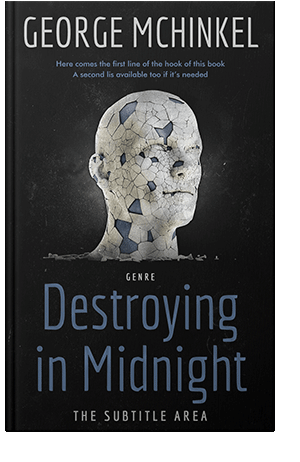 Pre Made Book Cover Gray Nickel