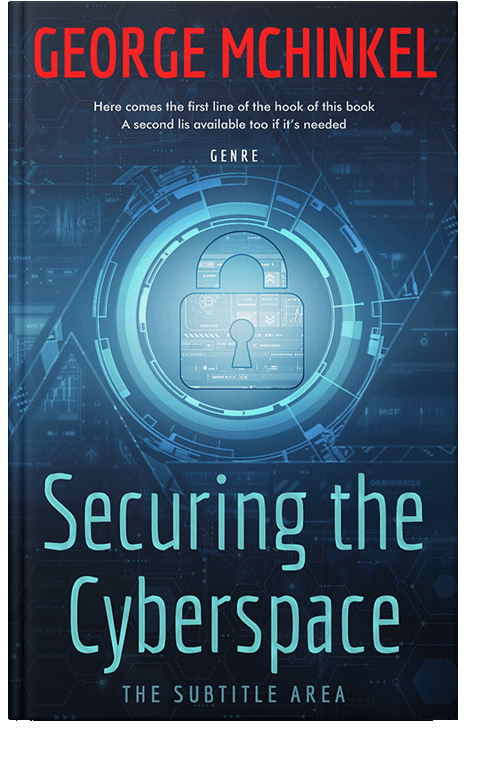 Front view of Blue Zodiac #4154 - Premade Business Book Cover