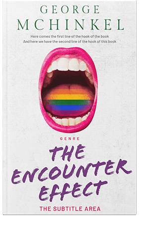 Pre Made Book Cover Hint of Red