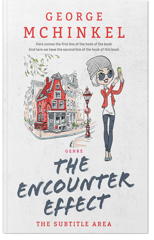 Front view of Premade Teen & Young Adult Book Cover - Hint Of Red