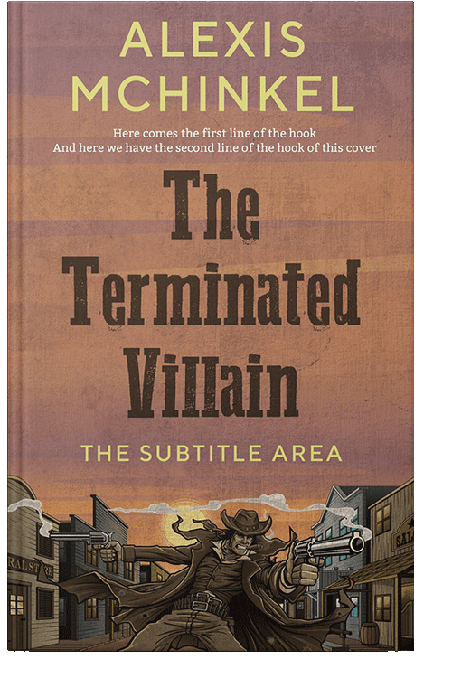 Front view of Leather #4195 - Premade Action & Adventure Book Cover