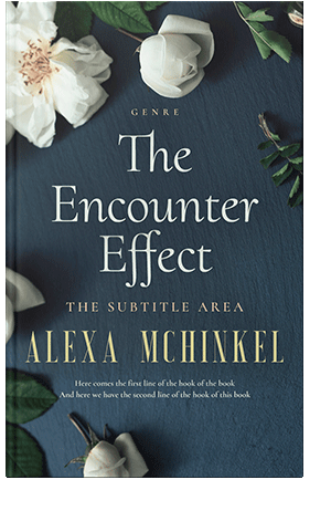 Pre Made Book Cover Pickled Bluewood