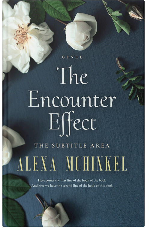 Front view of Premade Romance Book Cover - Pickled Bluewood