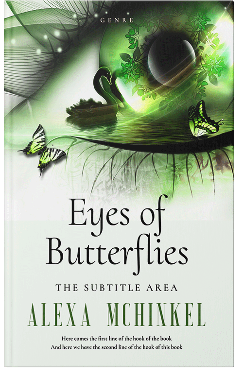 Front view of Premade Poetry Book Cover - Zanah