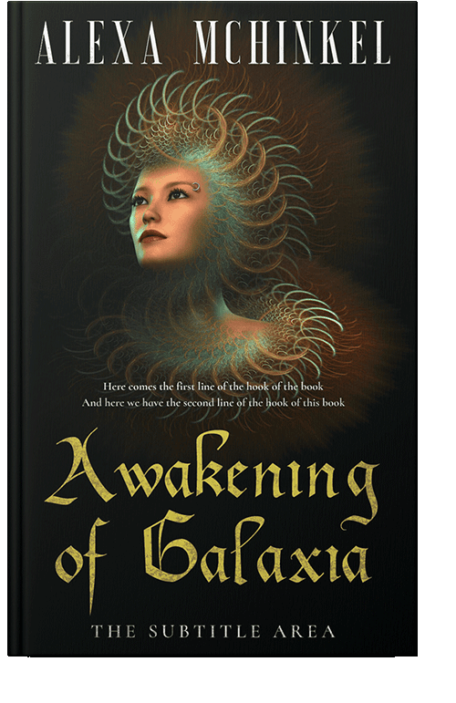 Front view of Eternity #4218 - Premade Fantasy Book Cover