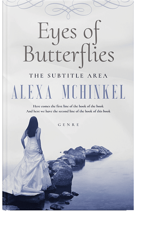 Front view of Athens Gray #4221 - Premade Romance Book Cover