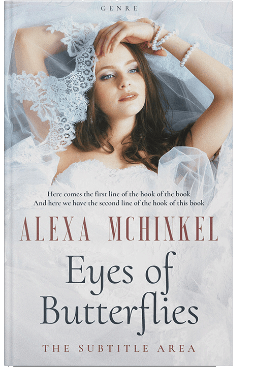 Front view of Quill Gray #4225 - Premade Romance Book Cover