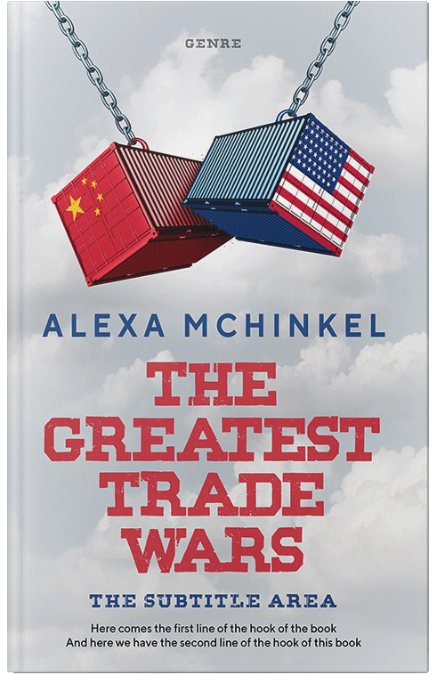 Front view of Premade Business Book Cover - Iron